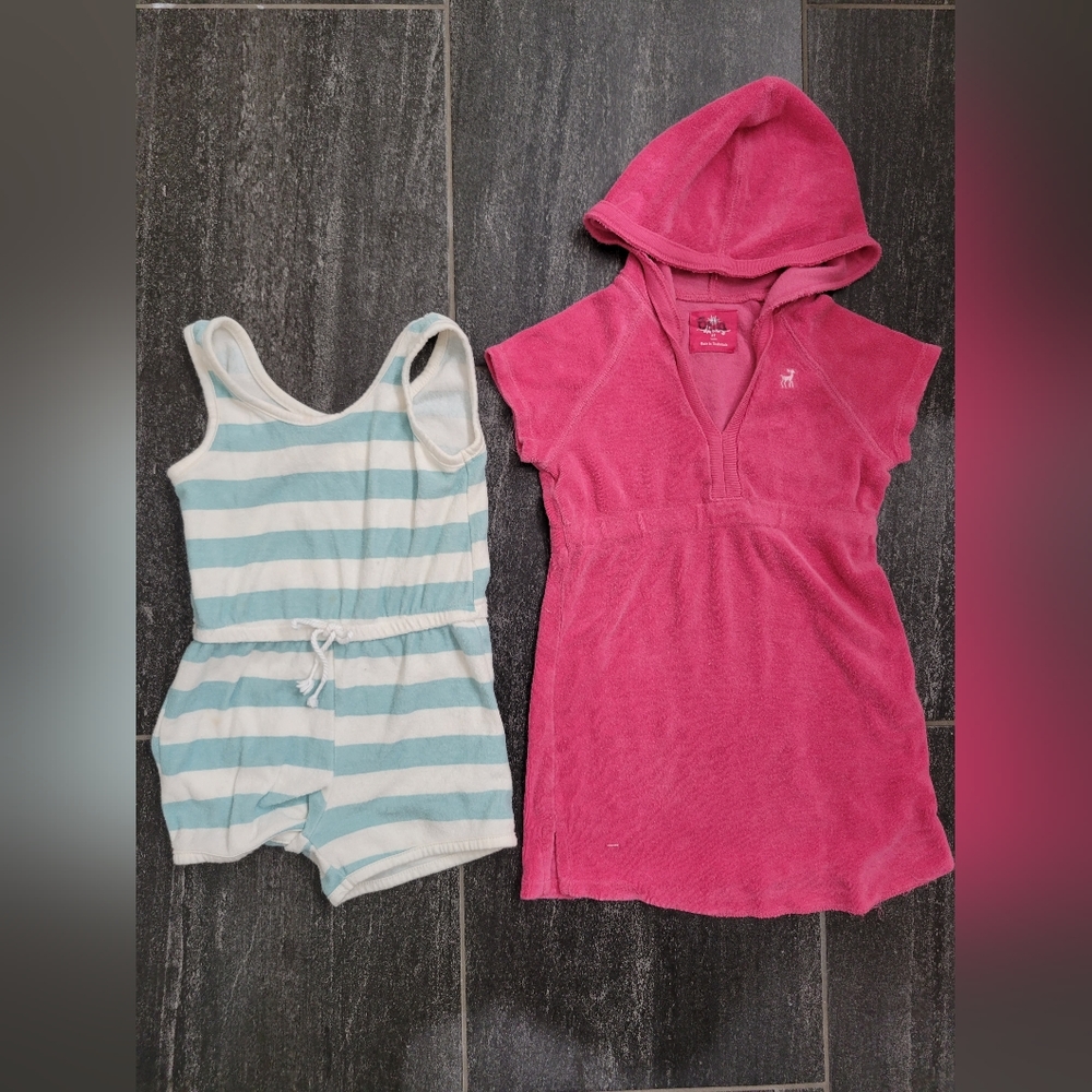 Toddler Girls Terry Cloth Beach/Pool/Swim coverups size 3T Bundle